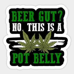 Beer Gut? No This Is A Pot Belly Sticker